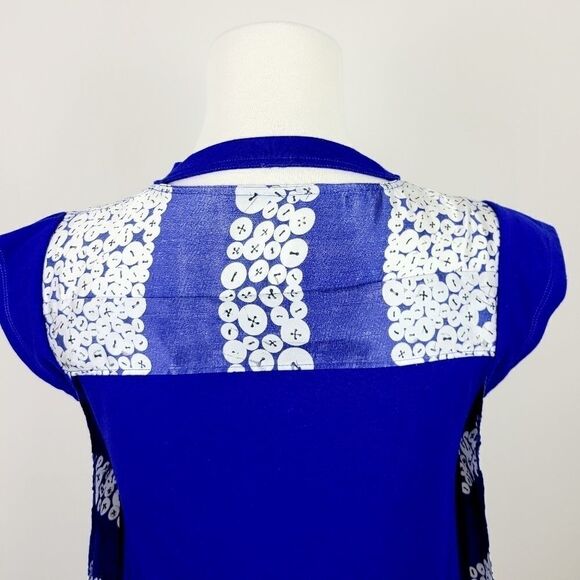 DIANE Von Furstenberg Sleeveless Asymmetrical Hem Silk Top Size 2 - Picture 9 of 16